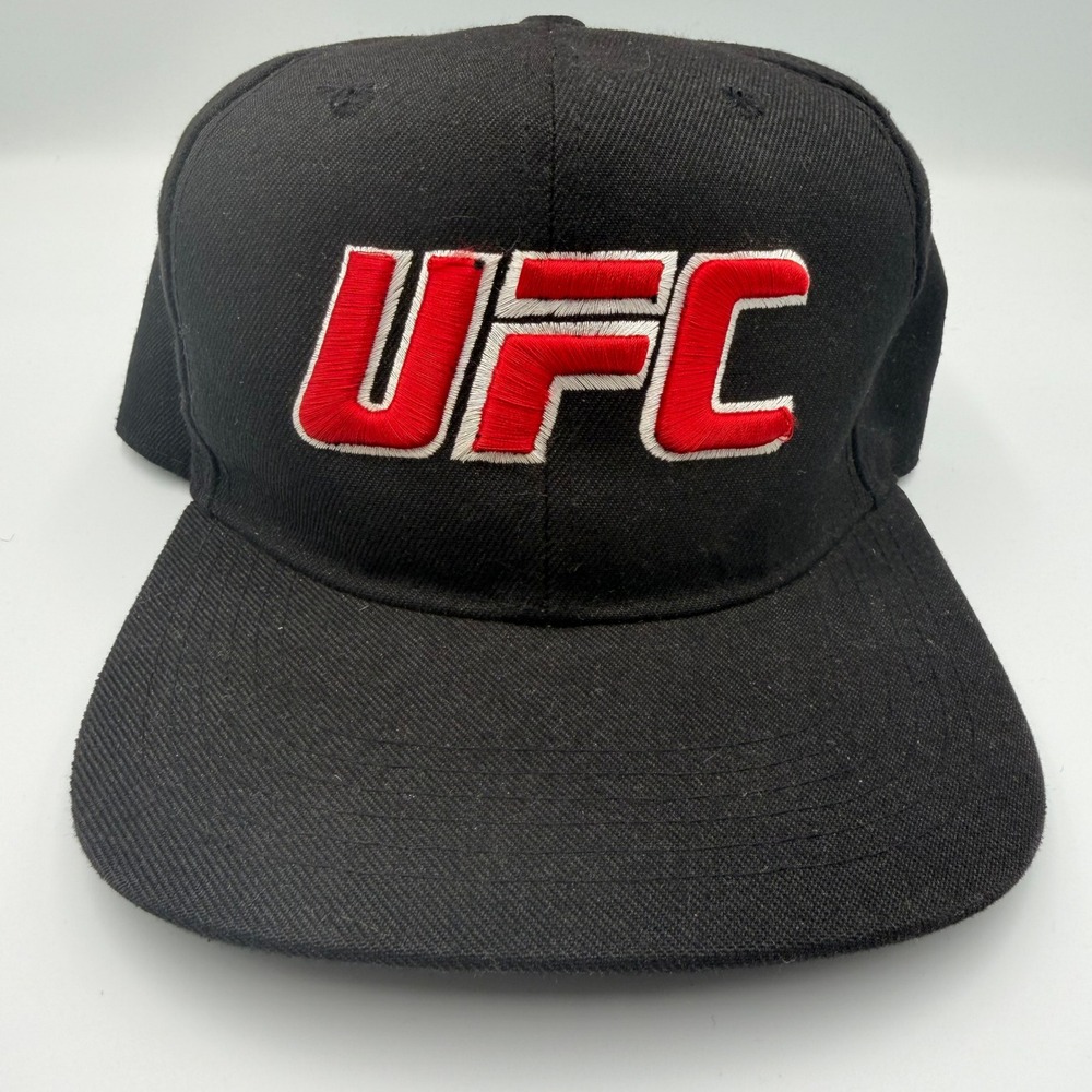 UFC Snapback‎ Hat Leader of Generation Apparel LOGA Black Red Embroidered Cap
